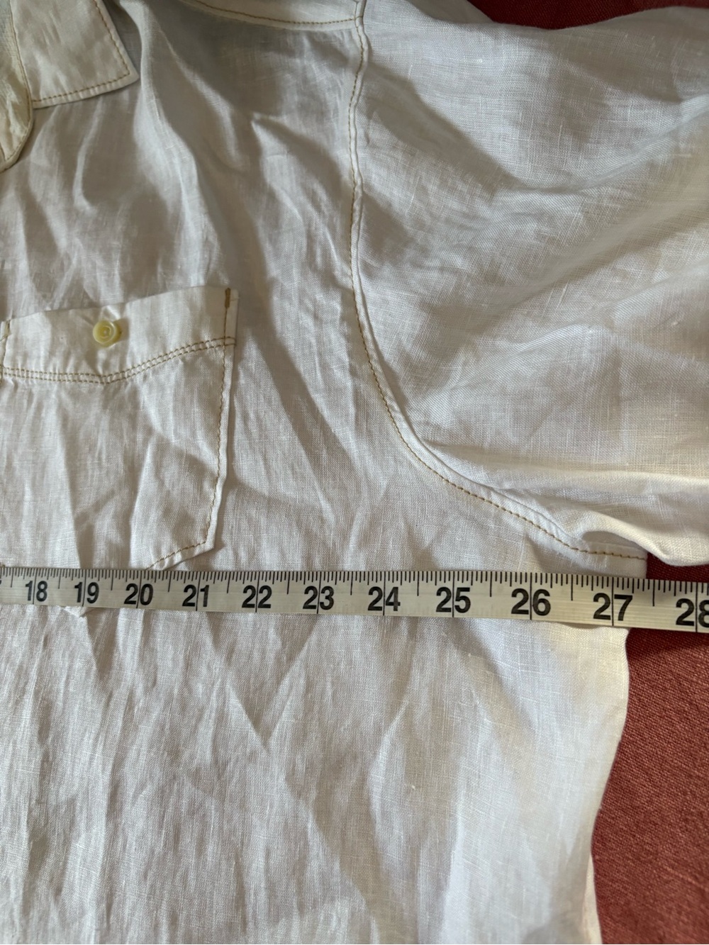 Tommy Bahama Relax 100% White Linen Shirt Mens XL Short Sleeve Button Down Beach - Picture 9 of 9